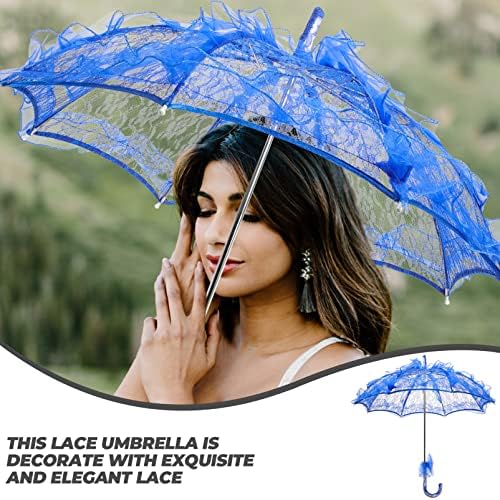 Yardwe Vintage vjenčanica čipka čipka kišobrana parasol vjenčani kišobran mladenka za mladenke Ples psovke
