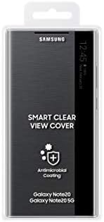 Samsung Galaxy Note 20 5G futrola, s-View Flip poklopac, poliuretan, lagana-Crna