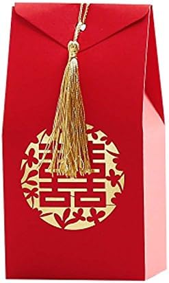 40 Kom Dvostruka Sreća Kineska Crvena Kutija Za Slatkiše Klasične Vjenčane Bombone Kutija