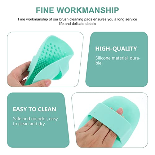 AHPIPIL Silicon Makeup Brush Cleaning Mat Makeup Brush Cleaner Pad Cosmetic Brush Cleaning Mat