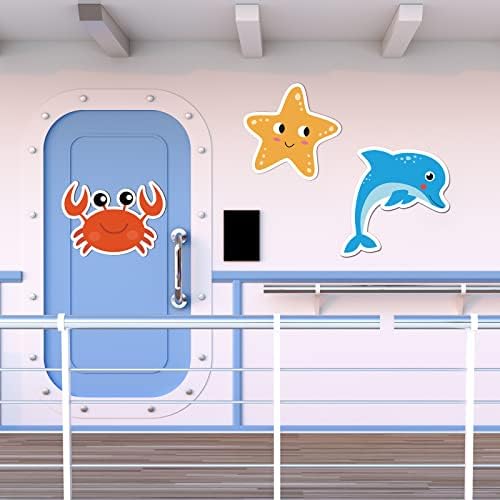 6 kom ukrasi za krstarenje magnetni okeanski morski magneti za životinjski automobil za ribu magneti za frižider naljepnice Dolphin Shark magneti za krstarenje naljepnice za karnevalska vrata frižidera