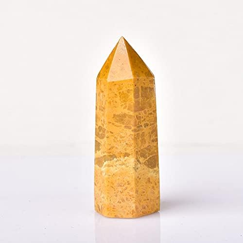 Shitou2231 Prirodna kamena toranj Kristalno tačka zacjeljivanje Obelisk žuti kvarcni štapić Prekrasan ukras za kućni dekor energetski kamen piramida zacjeljivanje