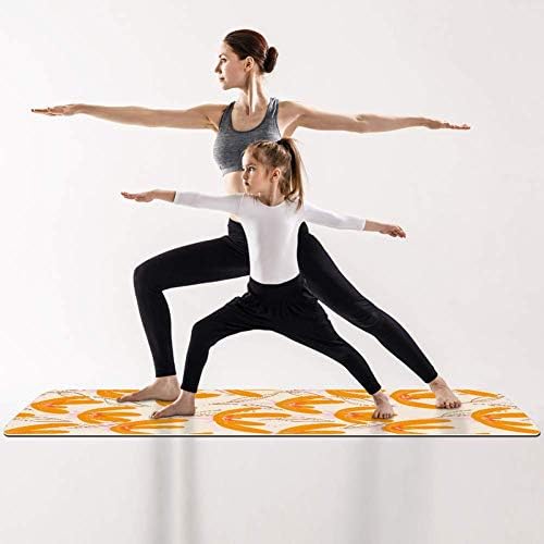DJROW mandarina cvijeće uzorak prostirke za jogu prirodni Pilates vježba vježba gumena prostirka