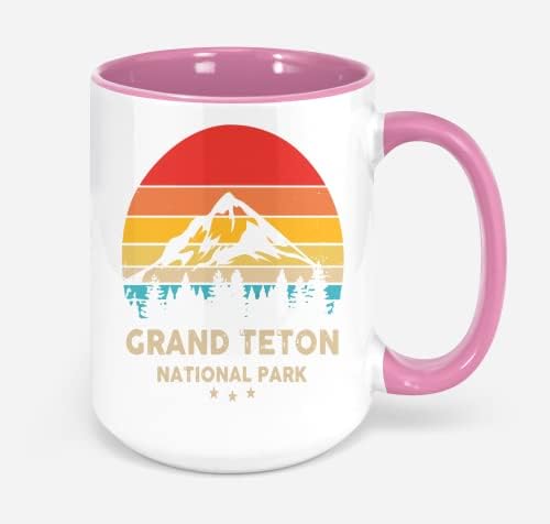 Vintage Grand Teton National Park Retro suvenir šolja za kafu šolja za kafu 11oz šoljice za čaj 11oz USK5T5