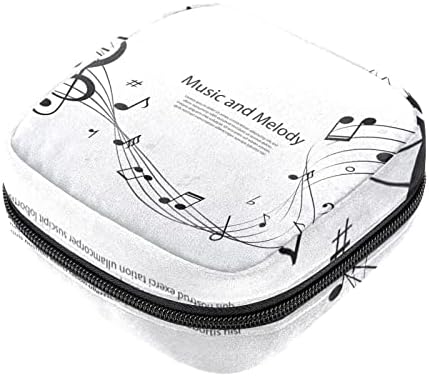 Sažetke Muzičke note Menstrualna jastučna tašna za školu, tamponi skupljaju torbicu za žene, meke