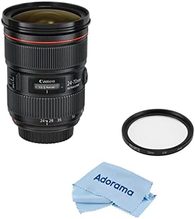 Canon EF 24-70mm f / 2.8L II USM objektiv, paket sa 82 mm UV, CPL i ND filtri, komplet za čišćenje
