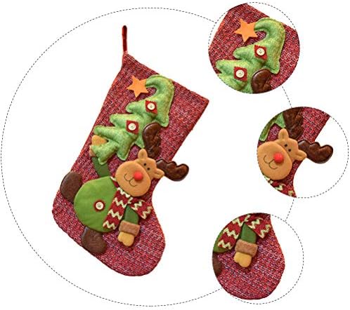 Abaodam Božić čarapa poklon torba Božić čarapa poklon pakovanje torbica ukras koristi za proslavu Božića