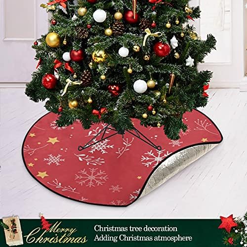 Božićne pahuljice božićne stabla mat vodootporna stalka za stalak za stalku Mat tepih ispod božićnog