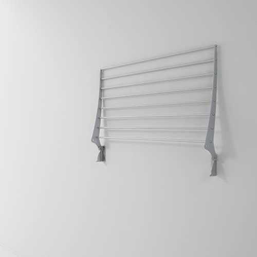 foxydry Fold, zidni stalak za sušenje odjeće, vertikalna sklopiva unutrašnja Vanjska linija odjeće od aluminijskog čelika