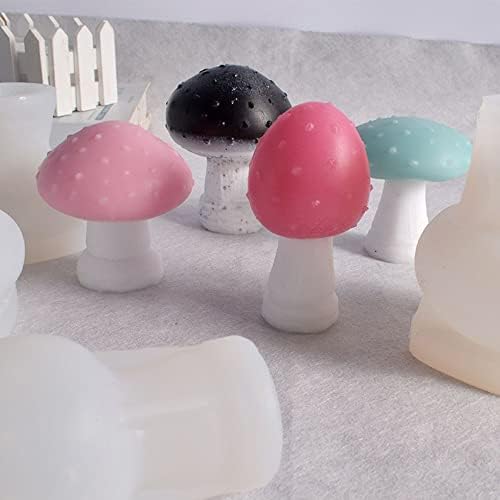 3D gljive kalup za svijeće DIY Torta smola kalupe 3D umjetnina voska svijeća za pravljenje