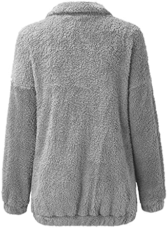Flanelske majice za žene prevelike, džemper za tee zimski seksi kardigan dugih rukava casual teen comfy dressy