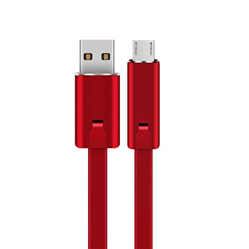 Thecong za višekratnu USB kabl, oba potpuno popravljana kabl za brzo punjenje kompatibilan sa Iproduct, Micro / Type C Android pametni telefon, 1,5 m / 5 FTS obnovljivi materijal Reciklaž telefonska oprema, crvena