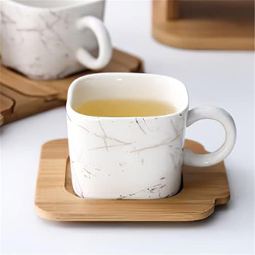 ZlxDP Squaot Trg Gold uzorak keramički kava set za čaj keramički poft čah kafića čaj za čaj za čaj Europska kafa Pokloni
