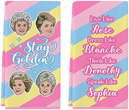 Cheroloven Golden Girls Merchandise, 2 pakovanja Golden Girls TV Show kuhinjski ručnici, ostanite