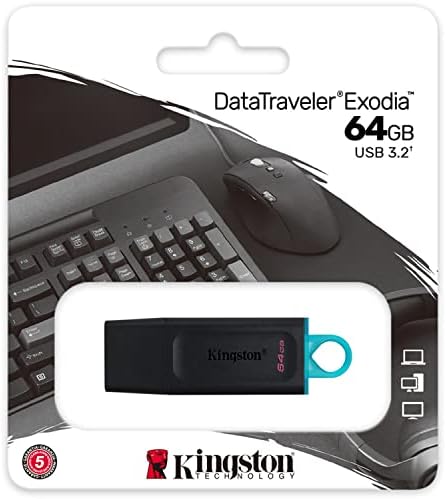 Kingston 64GB DataTraveler Exodia Flash Drive - DTX / 64GB