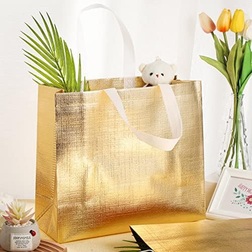 72 pakirajte poklon torbe za višekratnu upotrebu sa ručkama sjajne torbe za višekratnu upotrebu torbe za