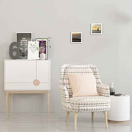 Frametory, 8x8 okvir za slike - Kompozitno drvo sa staklom - kvadratni okvir za fotografije vodoravni i vertikalni za zid i stol