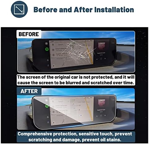 Ruiya zaštitnik ekrana za 2023 Mazda CX-50 10.25 u GPS Infotainment ekranu osjetljivom na dodir Mazda CX-50 2023 dodatna oprema 9HD Filmovi protiv ogrebotina i eksplozije 2023 Mazda CX-50 Filmovi od kaljenog stakla