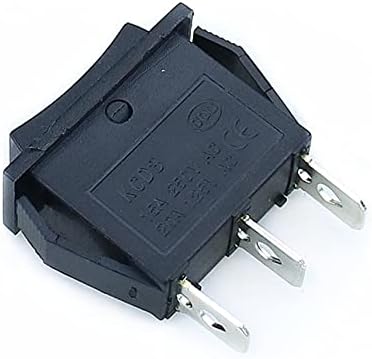 Modband 5pcs KCD3 Rocker prekidač 15A / 20A 125V / 250V uključen na 3 pozicija 3 pin električna oprema Power prekidač crna