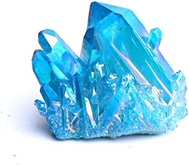 Laaalid XN216 1pc New Sky Blue Electroplated Vug Kristalni kvarcni uzorak elektroplata kristalnih klastera ukras poklon ljekovito prirodno
