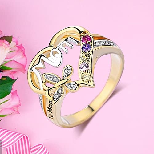 Prstenovi za žene 2023 rođendanski pokloni mama ljubavni temperament Modni prsten dijamantski dijamantni prstenovi