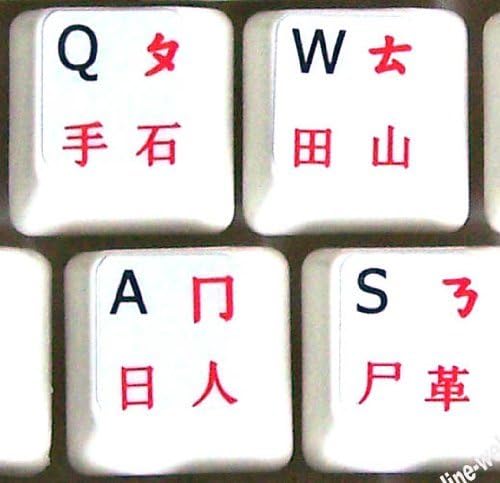 Online-Dobrodošli kineski engleski netransparentne naljepnice za tastaturu sa bijelom pozadinom za bilo koje Desktop tastature za Laptop računare