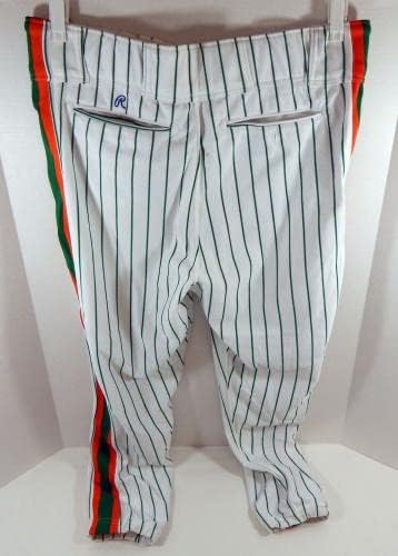 1991 New York Mets Julio Valera 34 Igra Polovne bijele hlače Svetog Patricka 40-27 76 - Igra Polovne MLB hlače