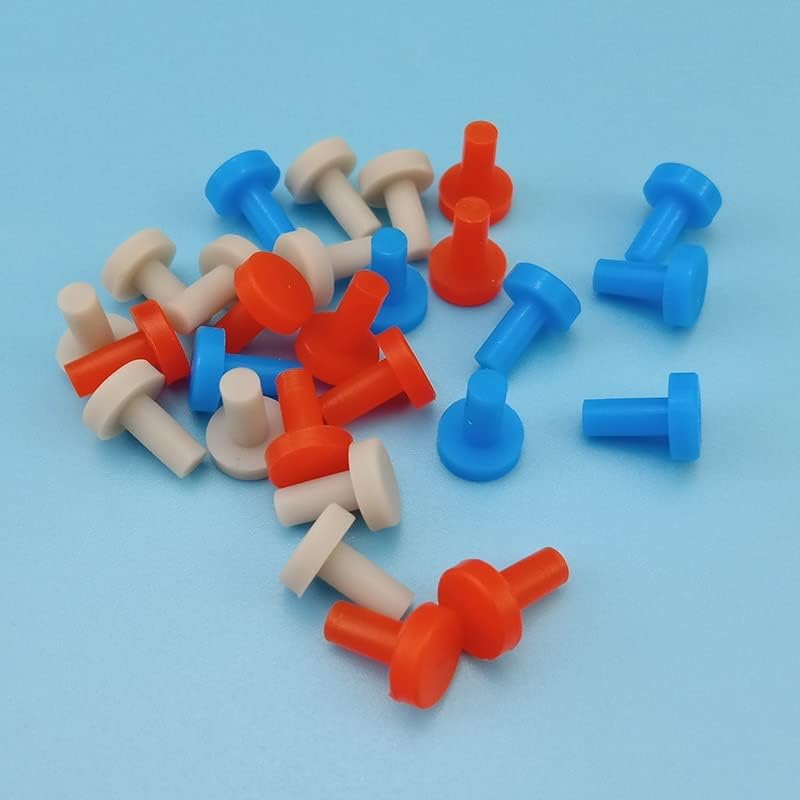 10kom silikonske gume T Tip čep ženski muški okrugli kape 2.7 mm 3mm 3.3 mm 3.5 mm 3.8 mm plastike epruveta kape