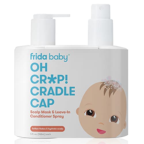 Frida Baby Oh Cr * p! Cradle Cap Flake Fixer sprej za vlasište + maska za vlasište Duo & amp; Ne previše