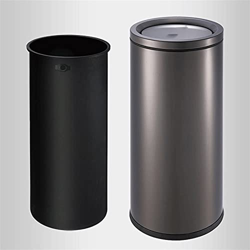 Wyndel smeće može smeće može kućni toalet od nehrđajućeg čelika zlato, crna, srebrna 76,5 * 38cm