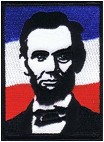10 kom, predsjednik Abraham Lincoln vezeno željezo na zakrpa za umanjenje zakrpljenim šivanjem na aplicijskoj i zakrpu za toplotu