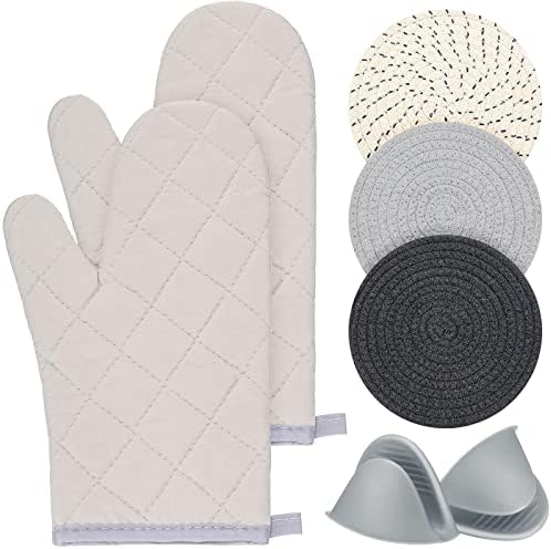 Rukavice za pećnicu rukavice za pećnicu i setovi držača za lonce od pamučnog konca, silikonske rukavice
