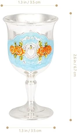 Luxshiny vitraž vitraž 2 pack Vintage Handmade Decorative kalež vintage glassware Halloween