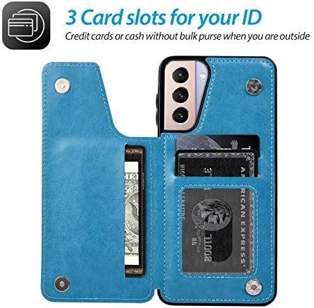 Torbica za novčanik kompatibilna sa Samsung Galaxy S21 5G, futrola sa držačem kartice reljefni leptir Premium
