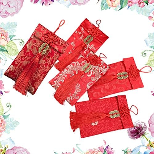 Nuobesty vjenčanje koverte 5kom Kineski crveni koverte Lucky Money poklon koverte paketi kineska Nova Godina