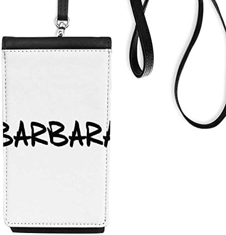 Posebni rukopis Engleski naziv Barbara Telefon novčanik torbica Viseća mobilna torbica Crni džep