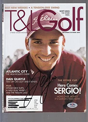 Sergio Garcia potpisan 2002 T&L Golf Magazine septembar / oktobar sa autogramom PGA PSA/DNK-autogramom