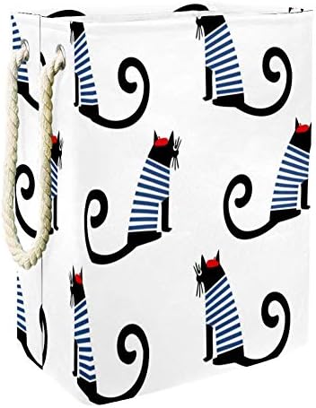 Unicey francuski stil pariški sjedeći mačji uzorak velika kanta za odlaganje za kupatilo, spavaću sobu, dom, Igračke i organizaciju odjeće