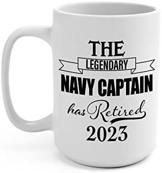 Legendarni mornarički kapetan povukao je 2023. godine penzionisani pokloni za kafu za komandanta kapetana pukovnika poručnika General-majora Sjedinjenih Država o - 6 Naval Royal-15oz