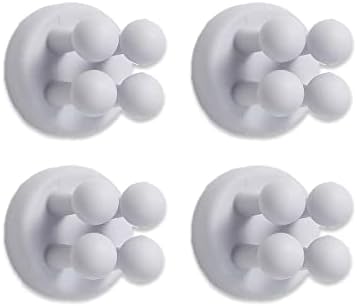 4 kom silikonska vodootporna nosača četkica za zube, višenamjenski samoljepljivi kuke za viseću tipku za ručnik
