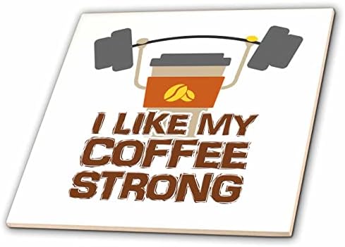 3drose slika reči Volim svoju kafu jaku sa kafom za kafu-pločice