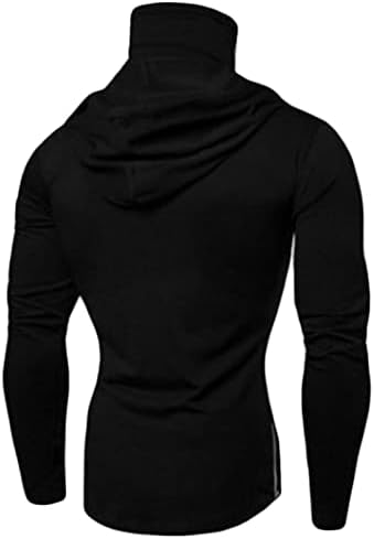 Maiyifu-GJ Muška maska za trčanje dugih rukava dukserice Slim Fit sportski trening pulover dukserica s kapuljačom