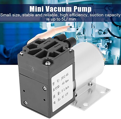 Mini vakuumska pumpa, DC 12V 5L / min 120kpa usisna pumpa negativnog pritiska sa držačem uglavnom se koristi u medicini, uzorkovanju analize gasa, instrumentima i drugim poljima.