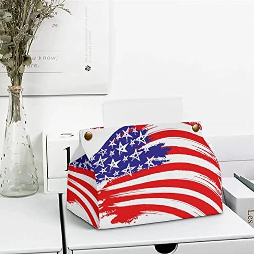 Američka zastava tkiva kutija pokriva ukrasni dozator papira za salvetu za kućni uredski automobil