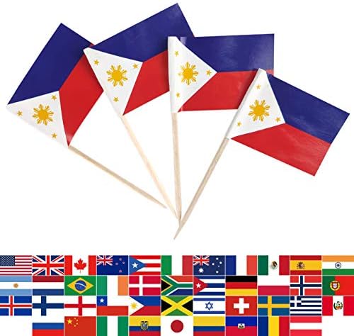 Jbcd Filipini Zastava čačkalica Filipino Mini male zastave za Cupcake