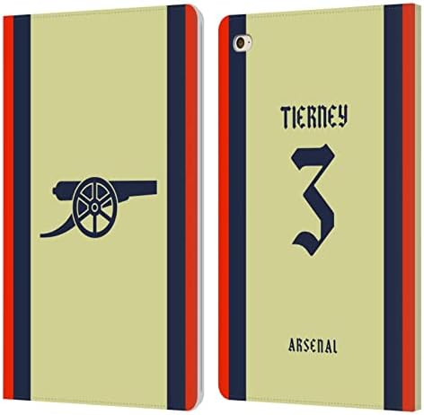 Dizajni za glavu Službeno licencirani Arsenal FC Kieran Tierney 2021/22 Igrači Gost Aftion Covet Book Wallet Custom Court Count Count s Apple iPad Mini 4