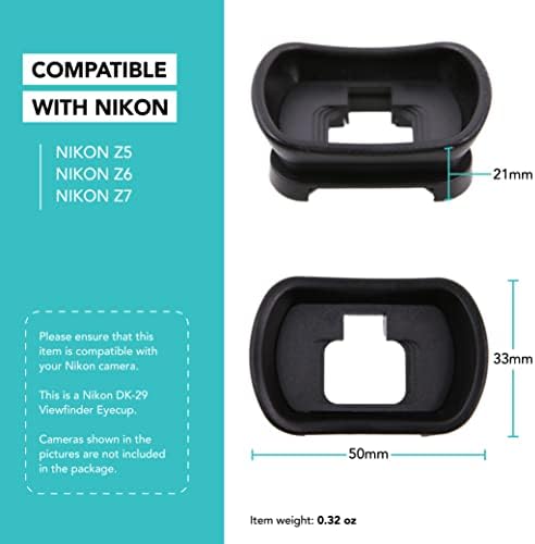 Foto & Tech Mekani gumeni DK-29 Eyecup, poklopac za oči Okupine Trajanje Kompatibilno sa Nikon Z5