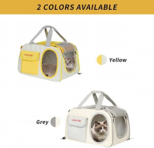 CosyLife Cat Carrier pas nosač mekana strana sklopivi putni nosač za kućne ljubimce Ventilirajte udoban prijenosni