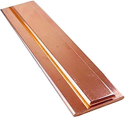 Mesing ploča od čistog bakra 1kom 100mm / 3. 9-inčni T2 CU metalni plosnati bar Panel DIY zanati Debljina obrade metala metalna bakrena ploča