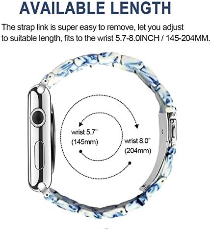 Dealule Bands kompatibilni sa iwatch 38mm 40mm 41mm, šarene zamjenske remenice smole za Apple Watch seriju 8/7 / 6/5 / 4/3 / se žene muškarci